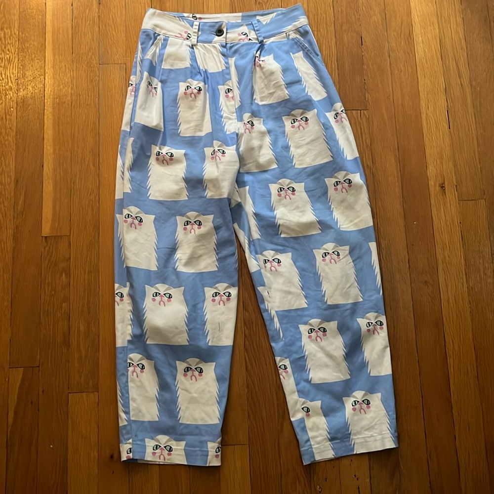 NOOWORKS angry cat business pants